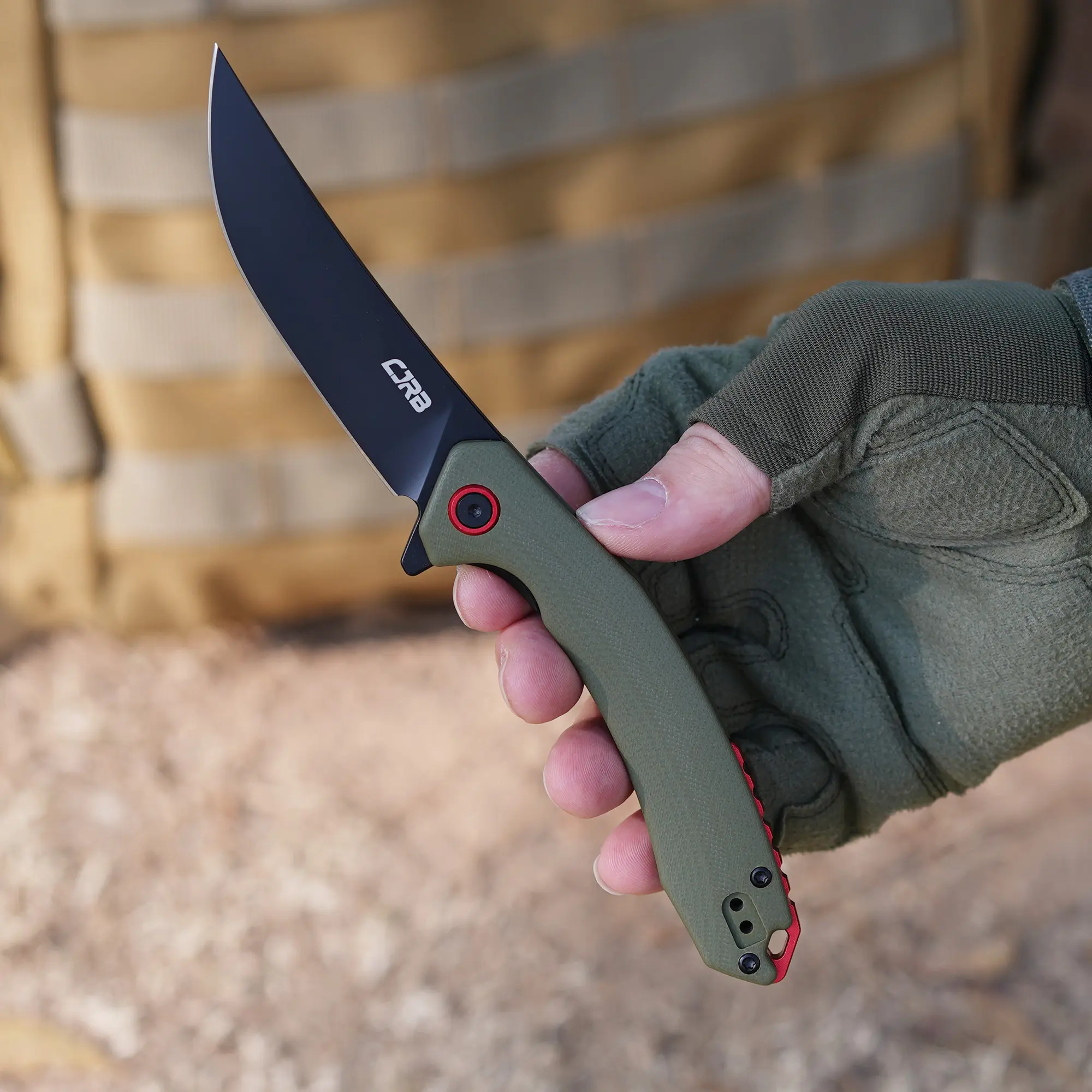 Black PVD & Green Handle