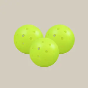 Green Outdoor Pickleballs — Set of 3