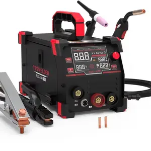 YESWELDER FLUX-140 110V 140Amp Gasless MIG Welder, Flux Core MIG & Stick Welding Machine with Digital Display, Lift TIG Option