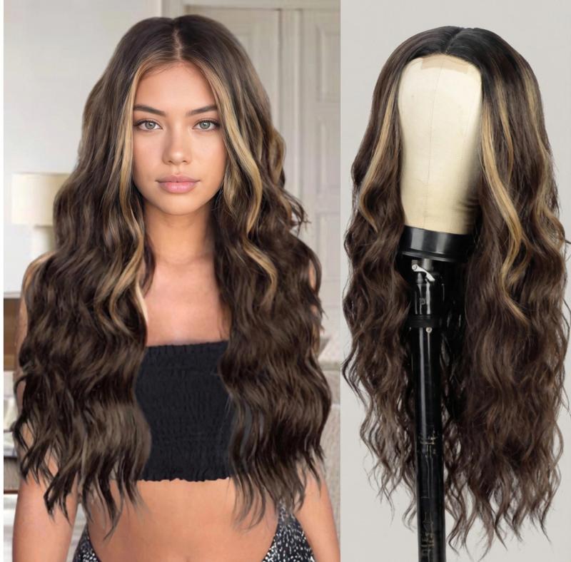 Vita's Wigs Highlighted Long Curly Hair Extensions, Seamless and Damage-Free Application, Available in 16/20/24 Inches, Versatile for Everyday Wear.