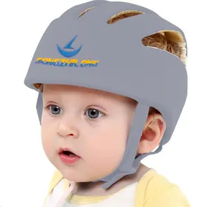 Adjustable Baby Head Protector, Baby Helmets for Crawling Walking Lightweight Safety Baby Helmet Jumping Running Breathable Hat Infant Essentials Toddler Helmets 6-24 Months (Gray)