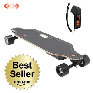 MEEPO V5 Electric Skateboard with Remote, Top Speed of 29 Mph, Smooth Braking, Easy Carry Handle Design, Suitable for Adults & Teens Beginners Mobgriptape Rubber Wheels skateboard skateboard skateboard