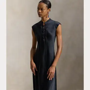 Polo Ralph Lauren - Lace-Up Satin Dress