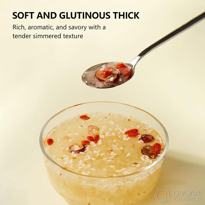 Sweet Soup with Osmanthus, Tremella and Rice Wine 90g( 6pcs×15g)With Osmanthus,Snow Fungus,Rock Sugar,Jujube,Wolfberry,Sticky Rice Sweet Soup with Osmanthus, Tremella and Rice Wine 90g( 6pcs×15g)With Osmanthus,Snow Fungus,Rock Sugar,Jujube,Wolfberry,Sticky Rice