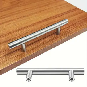 20 Pack Stainless Steel Cabinet Handles - 7 Inch Brushed Nickel Knobs, 5 Inch Center-to-Center, Modern Kitchen Hardware, Easy to Install Du Drawer Pulls, Minimalist Design, Sturdy Construction, High-Quality Surface Finish, Essential for Home Renovation