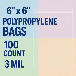 6”x6” 3 MIL Poly Bags - 100ct.
