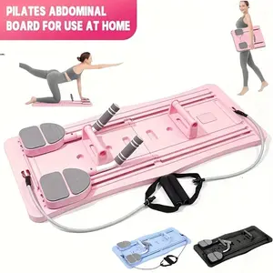 Multifunctional Abdominal Exercise Board, Pilates Training Board, Abdominal Core Strength Training Equipment, Portable Foldable Home Fitness Push-Up Board