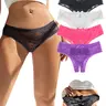 Women Crotchless Cheeky Panties Sexy Lace Thongs Trim Plus Size Low Rise Underpants Briefs Hipster Thong Soft Comfy Breathable Curvy Sheer Knickers for All Seasons Elastic Womenswear Fit Honeymoon Vacation Special Night Gift Lingerie Underwear S-4XL