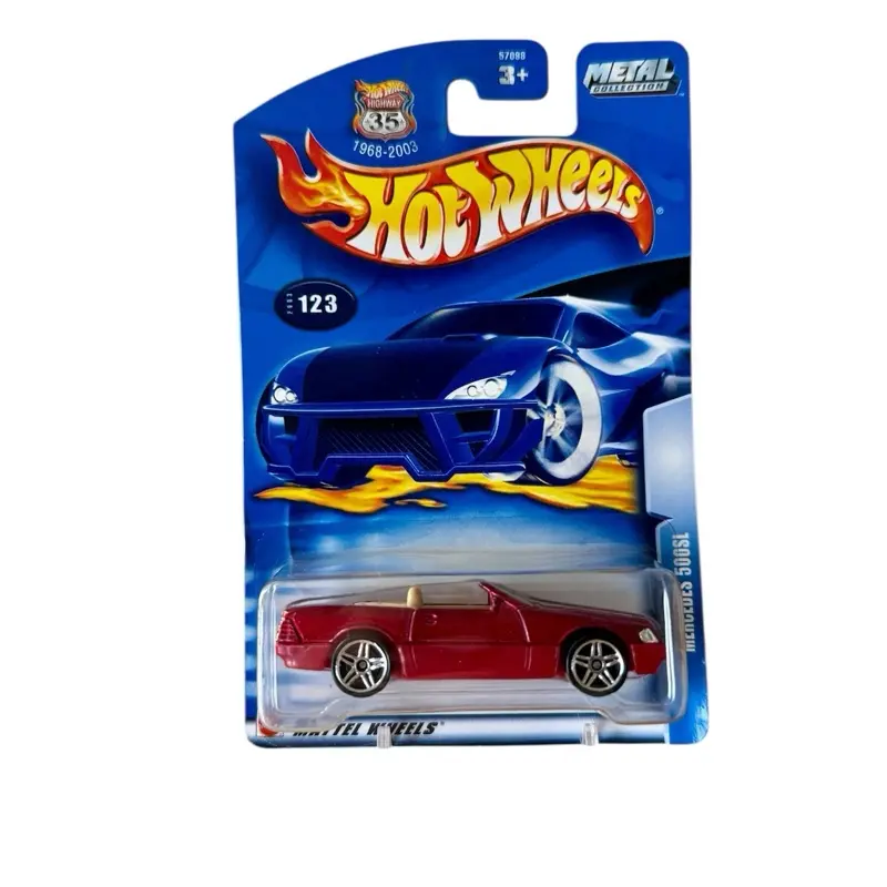 New Hot Wheels Red Mercedes 500SL Convertible 1:64 Scale Diecast Car, Collectible Model Car & Diecast Toy (Item 123), Model Cars