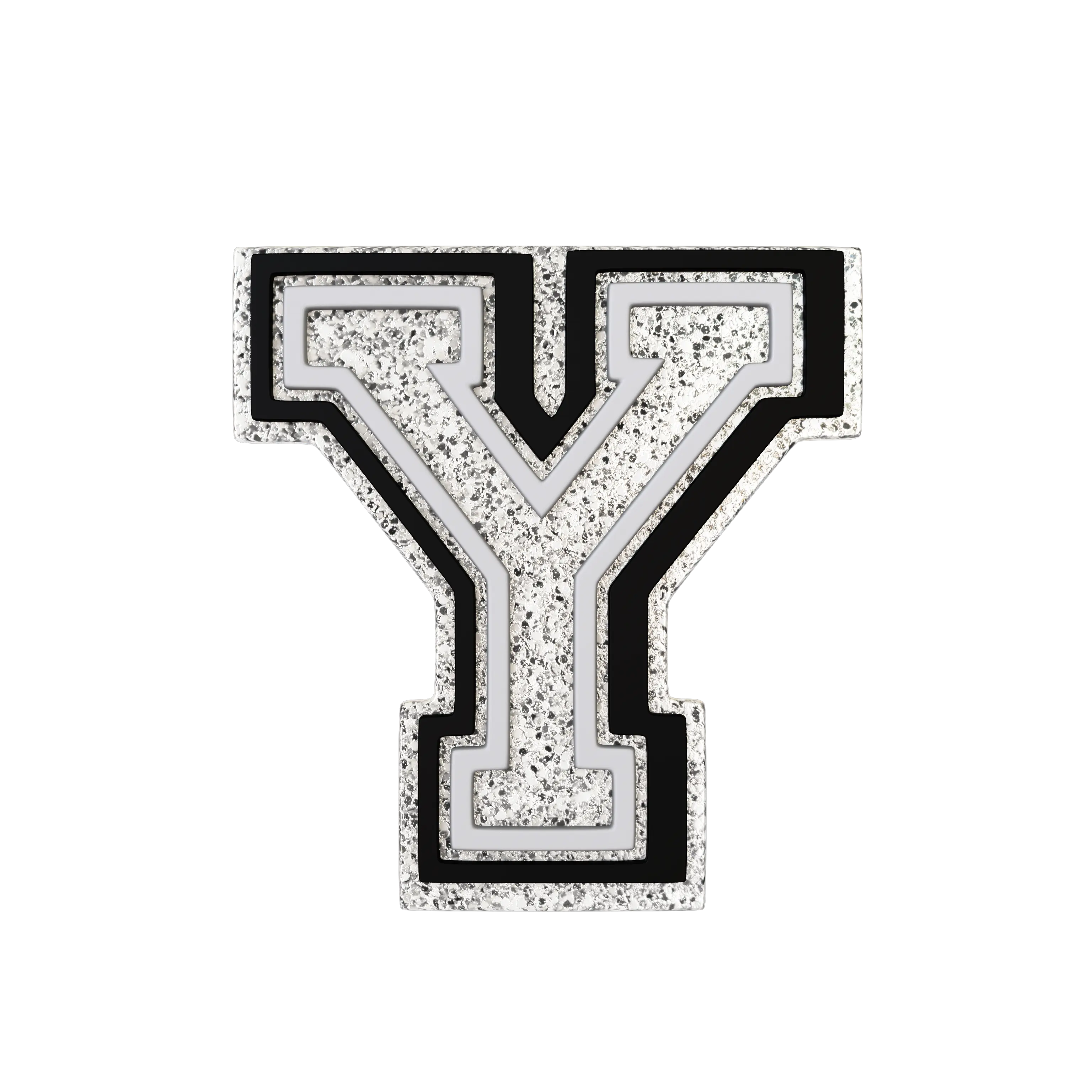 Silver Letter Y