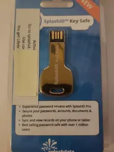 SplashID Key Safe Secure Your Passwords on a USB Key 4 GB For PC or Mac