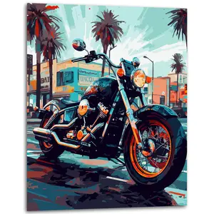 Detailed | Shadow Aero Motorcycle Art Poster - Motorcycle Gifts for Men - Vintage Decor - Poster for Garage | 11x14 Inches Unframed Artistic Print