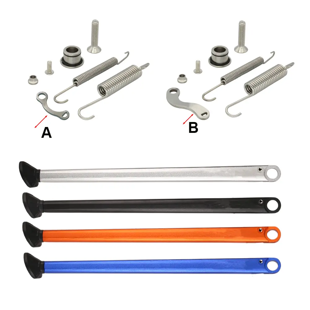 Motorcycle Parking Side Stand With Spring Kit For KTM XC XCW XCF XCFW EXC EXCF 2008-2023 For Husqvarna TE FE TX FX FS 2012-2023, Abs, Aluminum, Aluminum Alloy, Easy Install, Kickstand Spring, Parking Support