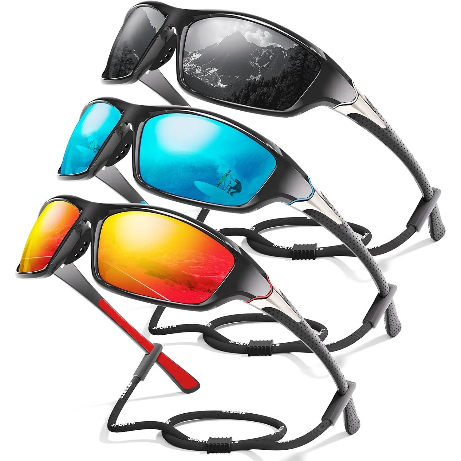 A02-grey/Ice Blue/Red