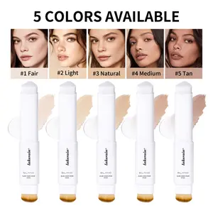 Foundation Concealer Stick, 5 Shades for Different Skin Tones, Stacking Concealer for Natural Look, Suitable for All Women