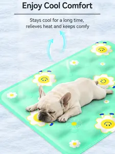 Dog Cooling Mat, Non-Toxic Gel Self-Cooling Pad for Dogs Cats, Waterproof Washable Pet Bed Mat for Summer