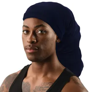 Titan Jumbo Dreadlock Stocking Cap Navy - Comfortable Expandable Fit for Men & Women, One Size
