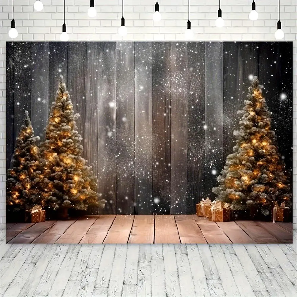 1 PC Polyester 2D Flat Christmas Backdrop with Christmas Tree Print - Indoor Holiday Home Display, Birthday & Ceremony Festive Party Outdoor Banner Supplies