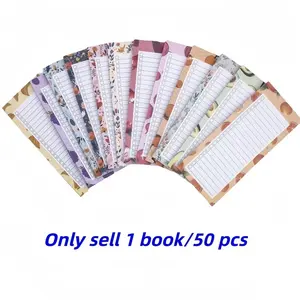 Magnetic Notebook for Fridge, Fruit Design Shopping List, High-Quality Uncoated Paper, Full Magnet Cover, Office, Home, School, Gift