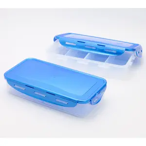 QVC 2-Piece Divider Rectangle Storage Boxes Set, Home Organizer Bins for Household Organization