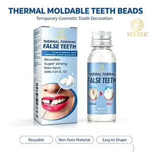 ICESEE Moldable Dental Gel Temporary Tooth Repair Kit for Broken Teeth Cavities Gaps, Reusable Natural Smile Veneers Lightweight Shapeable for Halloween Party#summerwins #dealsforyoudays