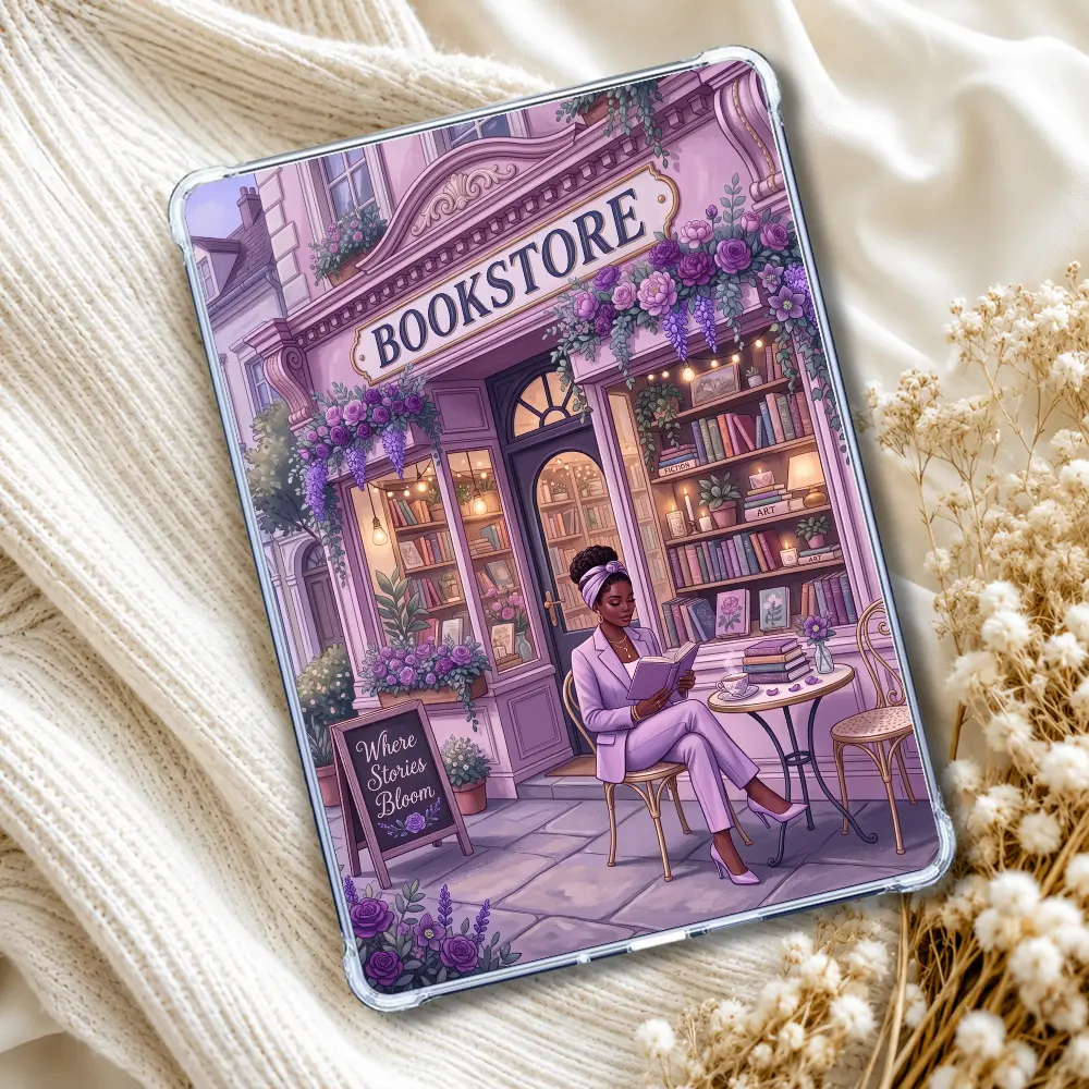 Purple Metro Reader Melanin Kindle Insert eReader Case Decor | Accessories for Book Lovers