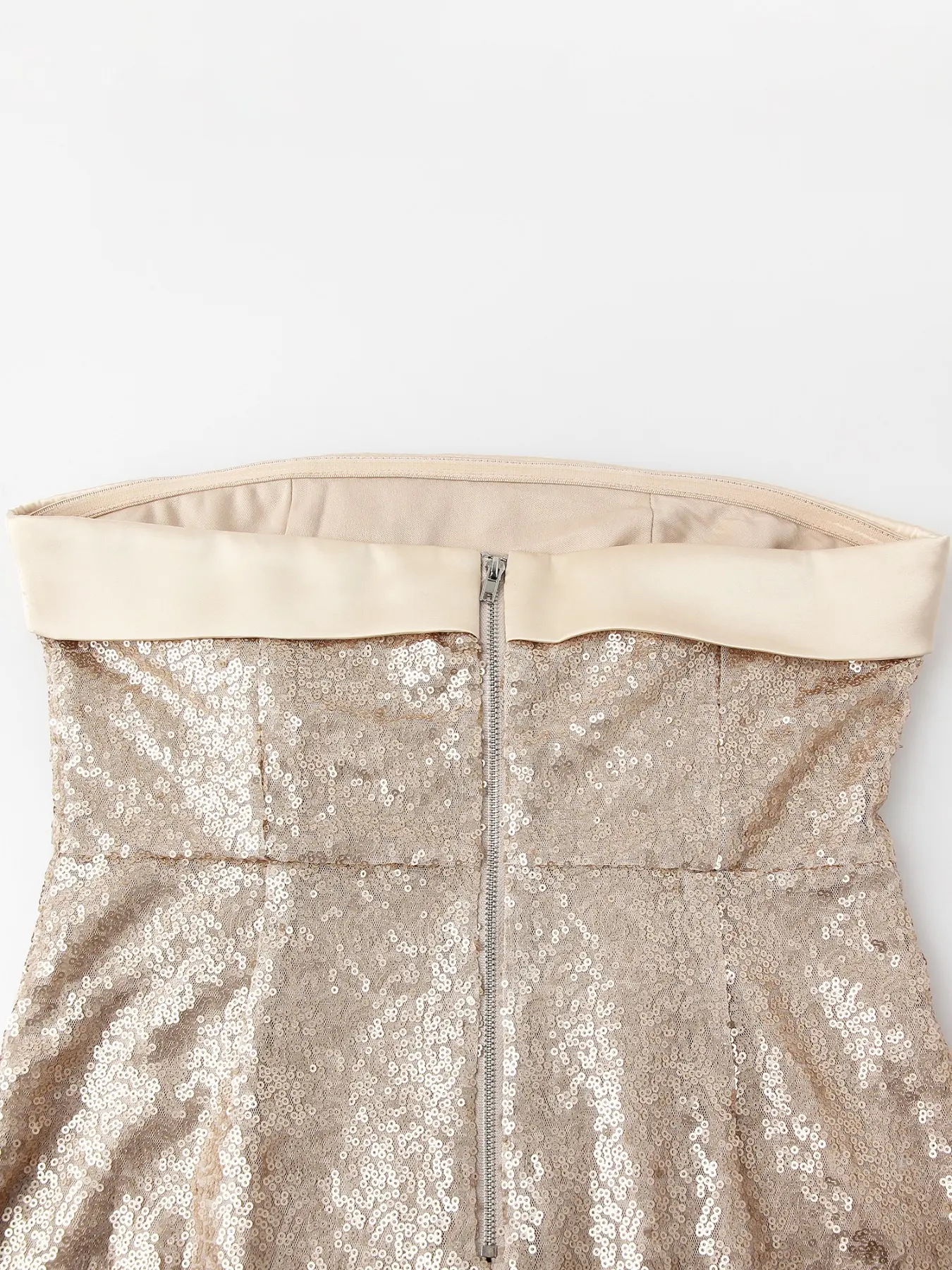 white house black market gold sequin dress Nox Anabel A1374 Prom Fitted Long Prom Dress Black main image 1