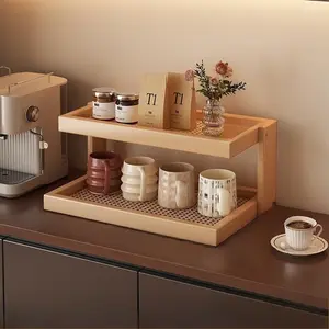 Office Water Cup Holder Desktop Acrylic Mug Stand, Multi-Functional Tea Cup Display Rack, Tabletop Organizer for Office Supplies, Office Desk Accessories, Desk Tidy, Work Organizer