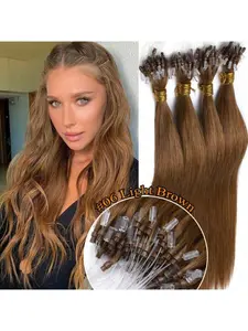 Invisible Micro Nano Bead Hair Extensions, Thin Ring Hair Clips, Real Human Hair Extensions, Thick Invisible Pearl Rings