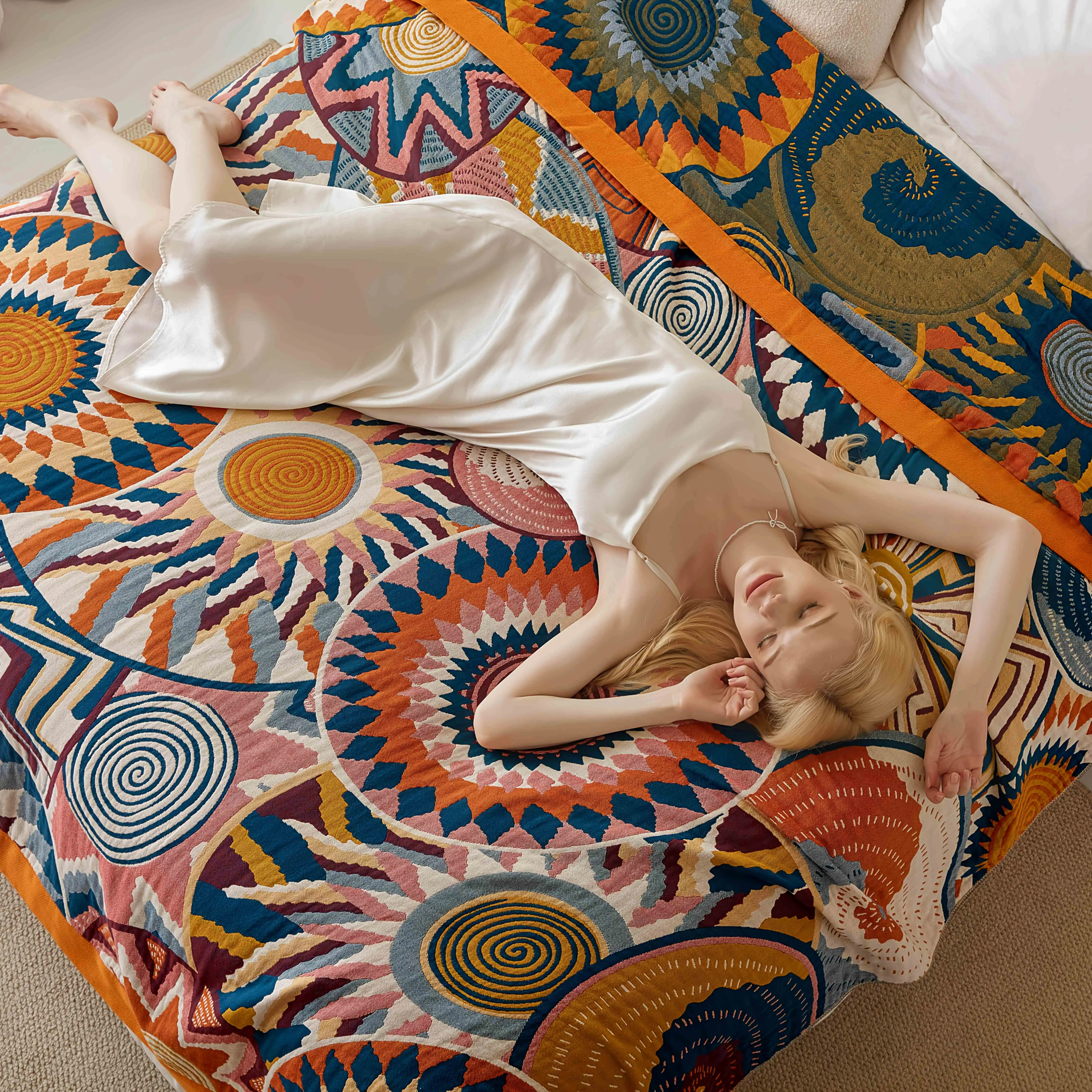 A Colorful World of Towels, Sofa Towels, Travel Blankets, Bedspreads, Air Conditioning Blankets, Multi-Functional Blankets