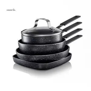 Stackmaster 5-Piece Aluminum Non-Stick Diamond Infused Mini Cookware Set