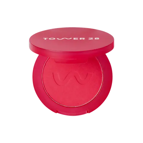 Tower 28 GetSet Matte Powder Blush - Lightweight Talc-Free Blurring Powder for Face and Cheeks, Buildable Matte Finish, Cosmetics