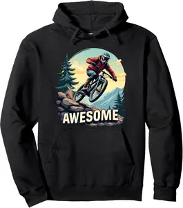 Mountain Biking Fan Pullover Hoodie