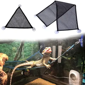 Bearded Dragon Hammock & Lounger with Ladder - Reptile Cage Decor