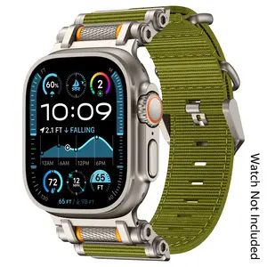 Nylon Sport Band for Apple Watch Ultra 3/2/1 -Military-Grade Durable & Sweatproof withStainless Steel Connector- Fits Series 11-3/SE(42mm/44mm/45mm/46mm/49mm) -  (Watch Not Included)