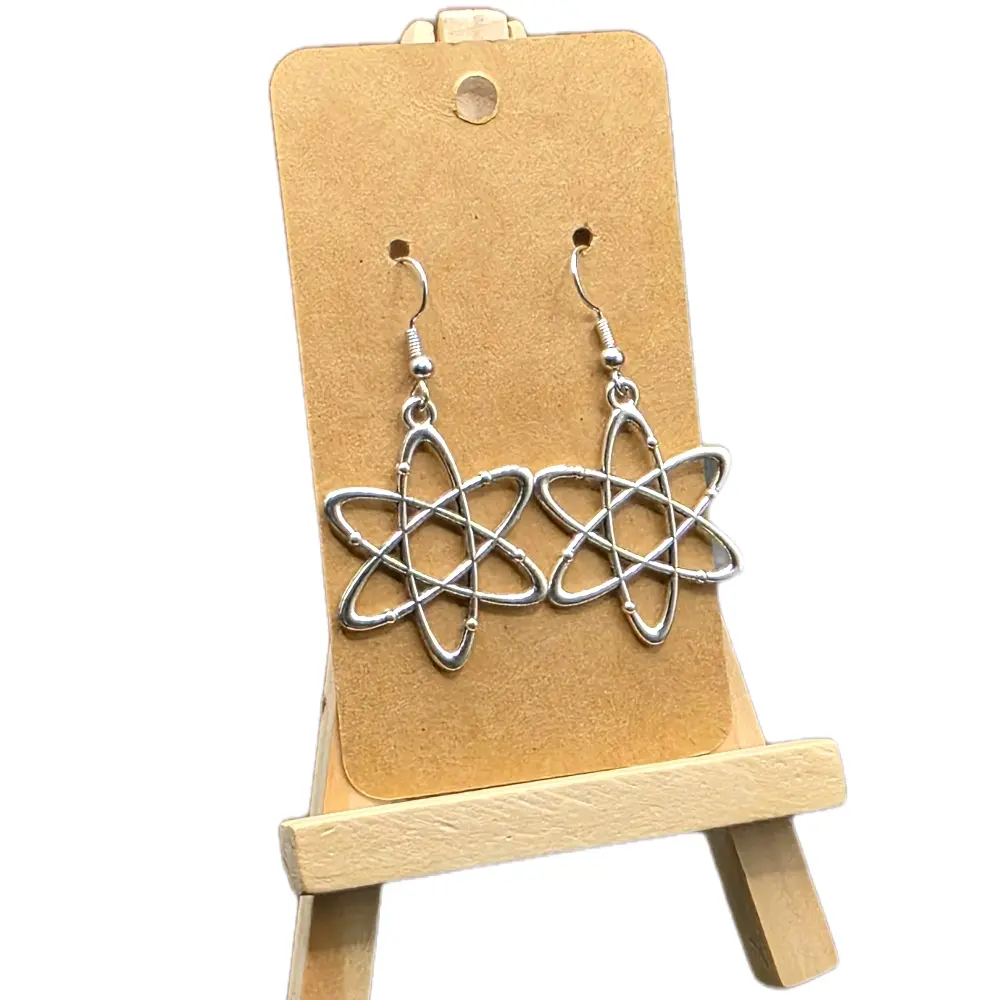 Atomic Diagram Earrings For Women Minimalist Style Physics And Chemistry Atomic Structure Diagram