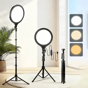 10" Full-Screen Circular Live Streaming Light with 160cm Adjustable Bracket & Flexible Tripod, Ideal Lighting for Vlogging, Video Shooting & Video Conferencing - Perfect for Spring, Memorial Day & Easter Creation #TikTokShopStockUp #TikTokShopMothersDay