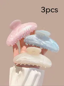 Cute Hair Claw for Women & Girls, Minimalist Headwear Suitable for Thick Hair, Fashion Hair Accessories for Party, Daily Clothing Decor, Hair Claws Set