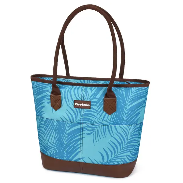 Tirrinia Large Insulated Cooler Bag for Women, Leakproof Beach Lunch Tote with Zipper for Work, Travel & Groceries