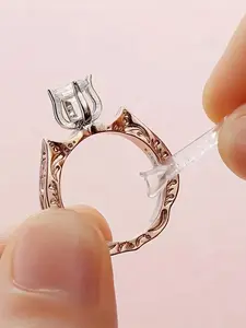 Simple Ring Adjuster As Gift, 12pcs Ring Size Adjustment Pad, Clear Ring Invisible Adjuster for Women & Men, Basic Ring Inner Sleeve, Matching Jewellery Adjuster for Daily Use, Jewelry