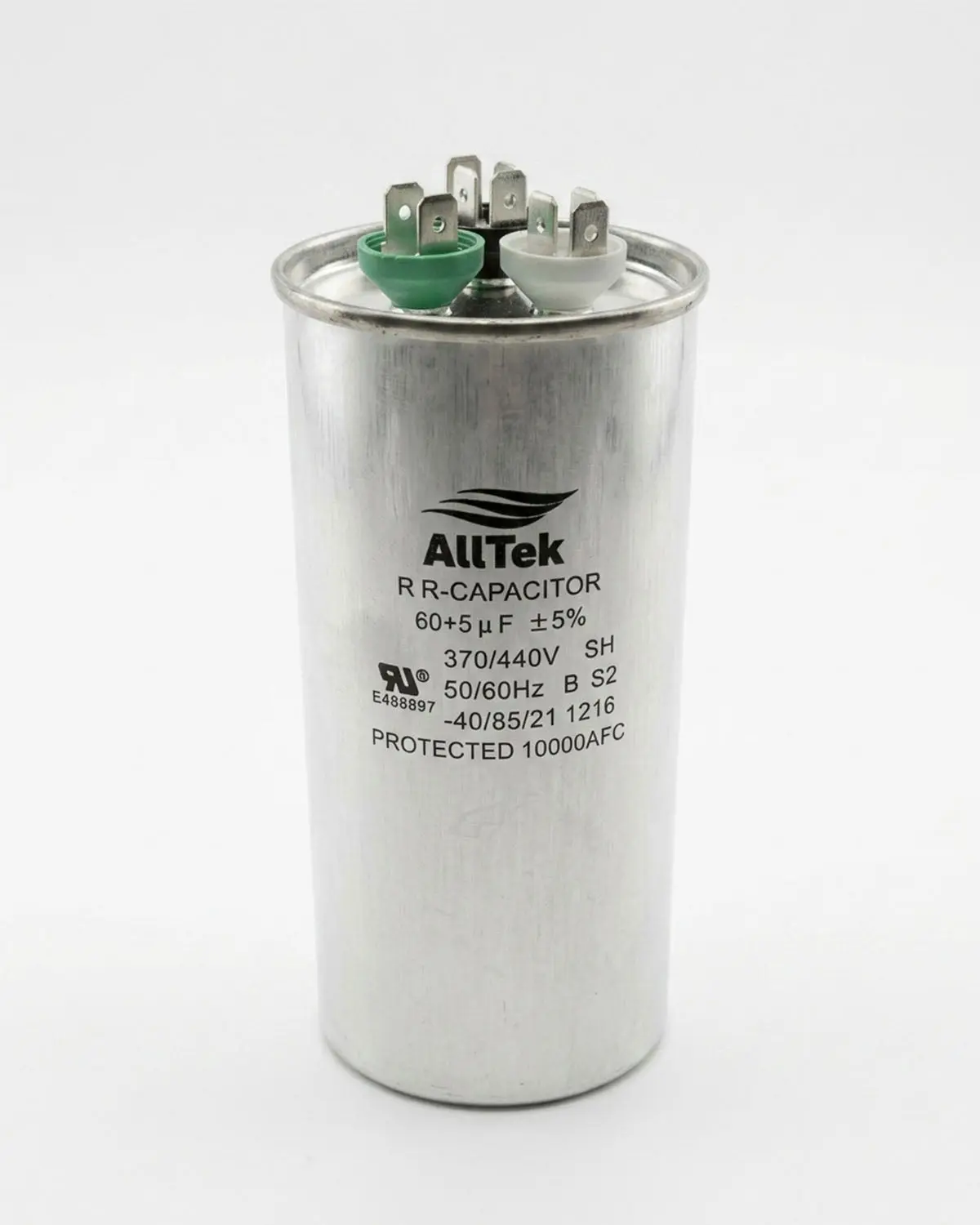 Alltek 60+5uf MFD 370-440V Dual Round Run Capacitor