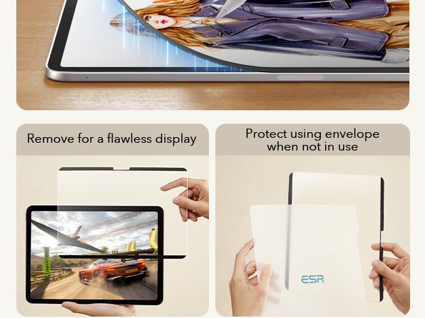 ESR Screen Protector for iPad Air 11"/13"&iPad Pro 11"/13"&iPad A16 11/10, Bubble-Free, Easy Installation, 9H Tempered Glass Film with UltraFit Tray ESR Screen Protector for iPad Air 11"/13"&iPad Pro 11"/13"&iPad A16 11/10, Bubble-Free, Easy Installation, 9H Tempered Glass Film with UltraFit Tray