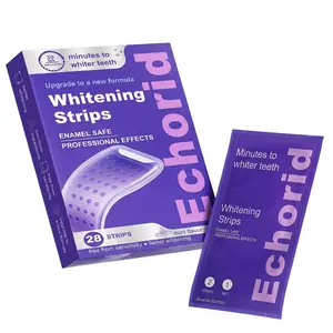 Teeth Whitening Strips - 14 Pairs/28 Pieces, Safe for Enamel, Non-Sensitive, Gentle, Mint Flavor, Home Use, Quick Results, Easy to Carry