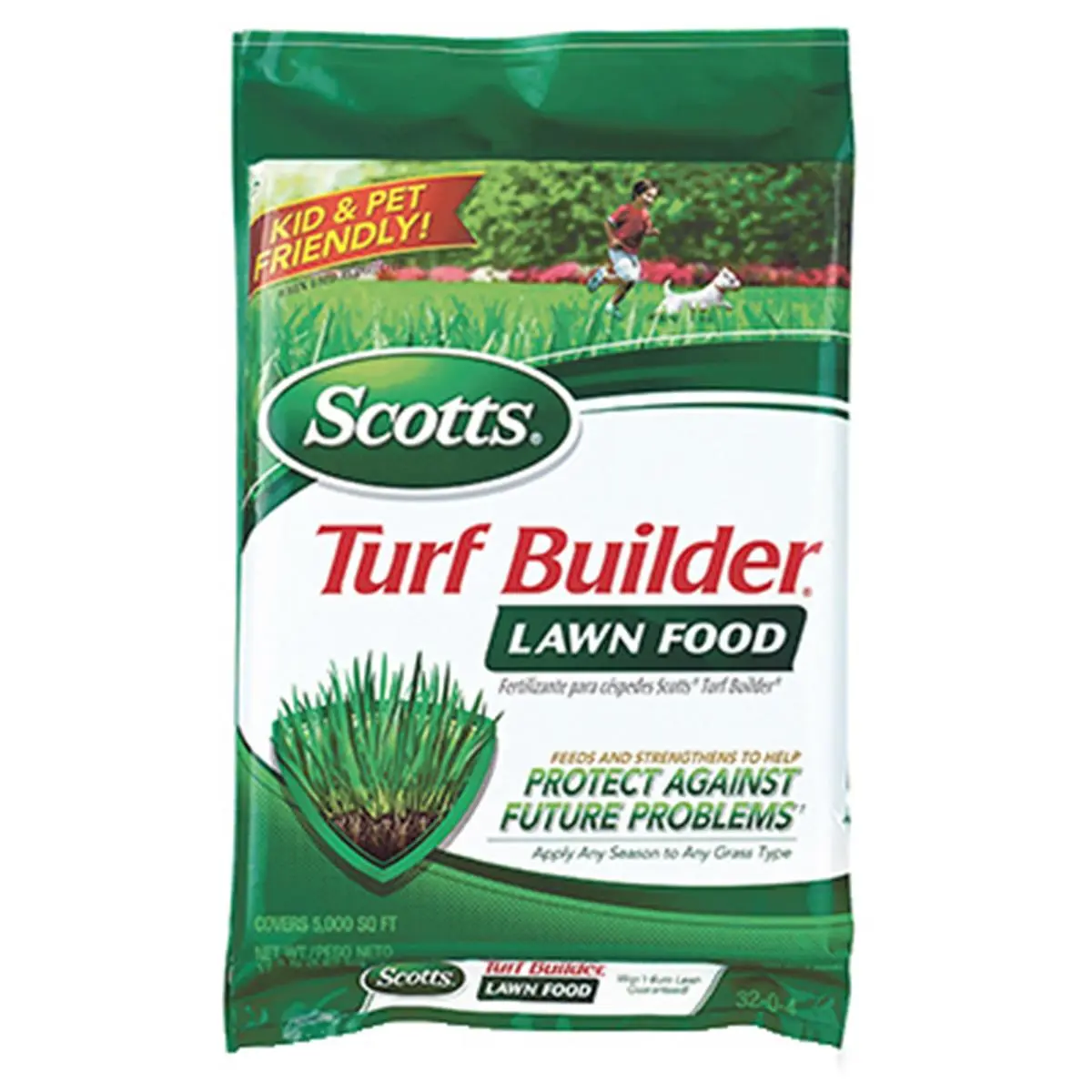 Scotts 22305 5M Turf Builder Lawn Food, 14 lbs, Child Safe, Feeds & Strengthens, Improves Lawn's Ability, Water Smart, Improves Lawns Ability
