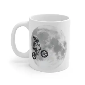 ET Alien BMX Moon Coffee Mug 11oz