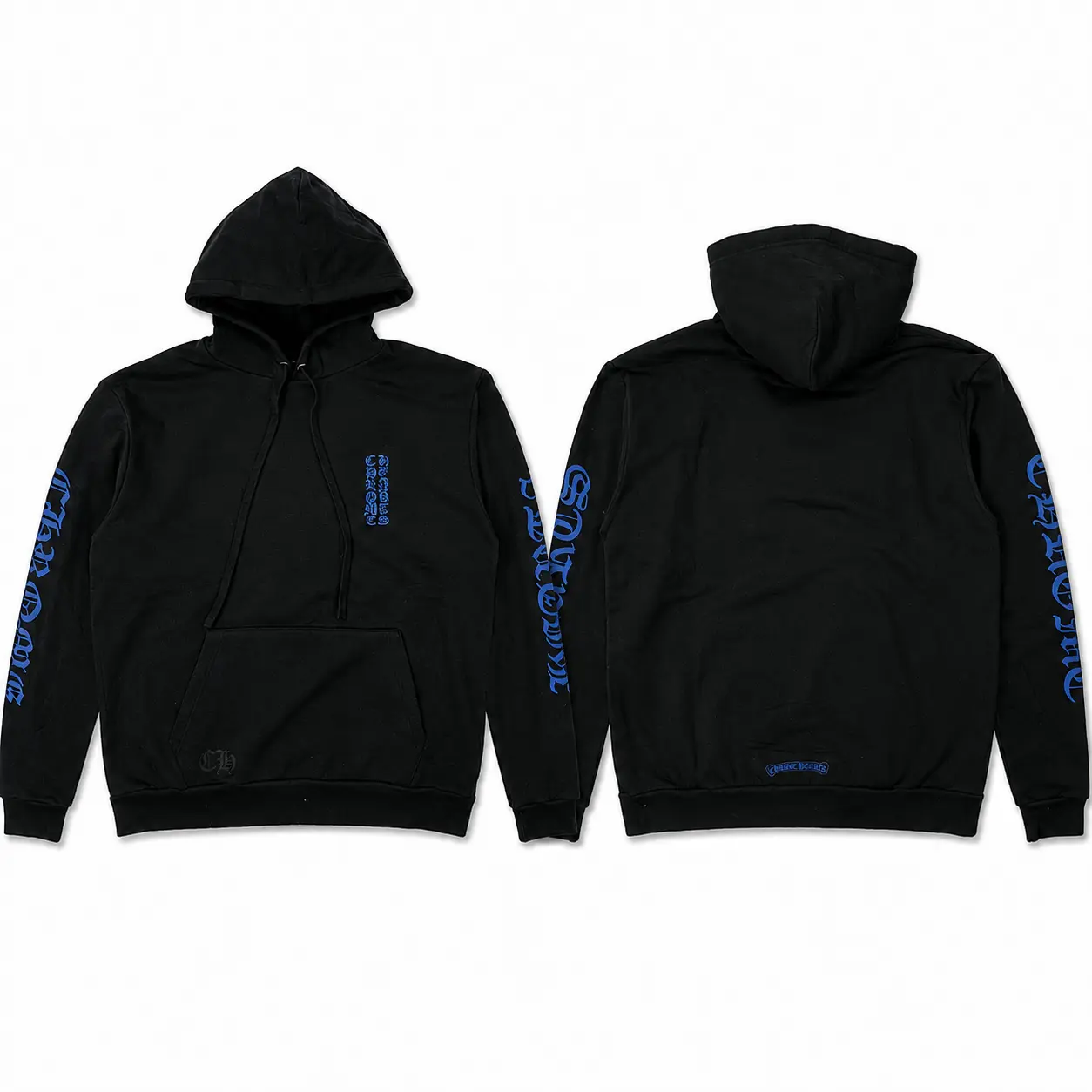 Chrome Hearts Gothic Letter Graphic Hoodie Minimal Streetwear Pullover