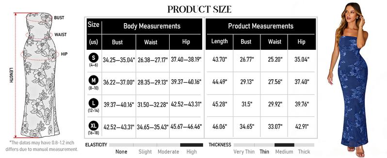 MEROKEETY Women's Floral Strapless Maxi Dress 2026 Summer Mesh Tube Bodycon Formal Wedding Guest Cocktail Party Long Dresses