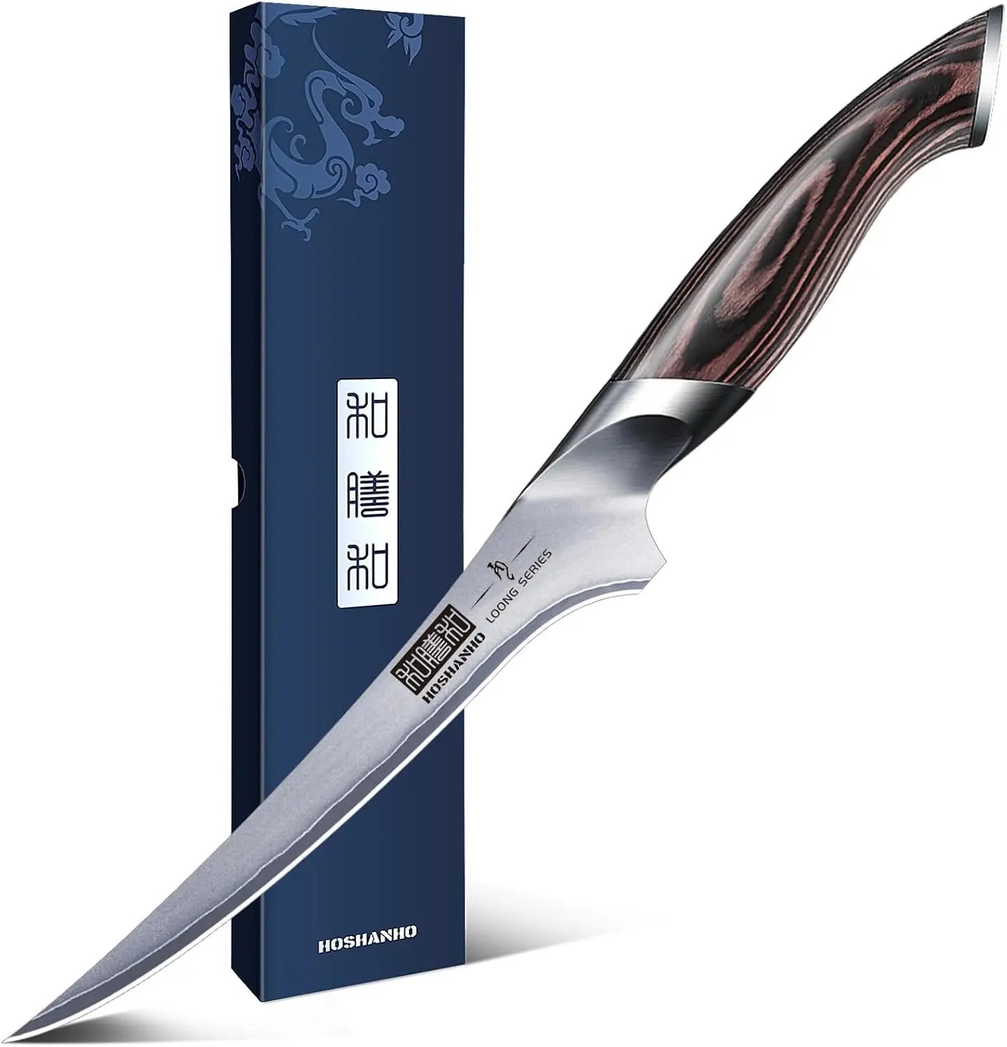 Fillet Knife 7 Inch, Boning Knife in High Carbon Stainless, Japanese for Meat Poultry Cutting