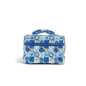 Mosaic Cosmetic Travel Case  | Portable Makeup Bag for Women - Lightweight Zippered Toiletry Organizer with Spacious Interior & Stylish Design - Perfect for Skincare, Beauty Accessories & More
