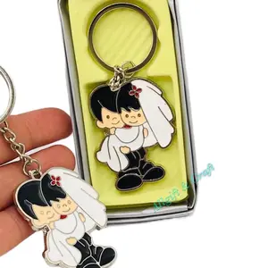 12pcs wedding Favors metal Keychains, Recuerdos para boda